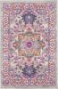 2' X 3' Pink And Gray Power Loom Area Rug