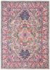 4' X 6' Pink And Gray Power Loom Area Rug