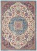 5' X 7' Pink And Green Dhurrie Area Rug