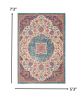 5' X 7' Pink And Green Dhurrie Area Rug