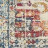 2' X 3' Blue and Ivory Power Loom Area Rug