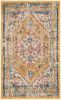 2' X 3' Yellow And Ivory Dhurrie Area Rug