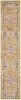 10' Yellow And Ivory Dhurrie Runner Rug