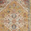 4' X 6' Yellow And Ivory Dhurrie Area Rug