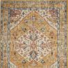 4' X 6' Yellow And Ivory Dhurrie Area Rug