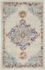 2' X 3' Gray and Ivory Power Loom Area Rug