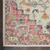 4' X 6' Pink And Ivory Southwestern Dhurrie Area Rug