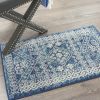 2' X 3' Navy Blue Power Loom Area Rug
