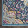 10' Teal Blue Power Loom Runner Rug