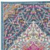 10' Teal Blue Power Loom Runner Rug