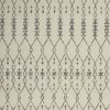 5' X 7' Gray Geometric Power Loom Area Rug