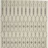 5' X 7' Gray Geometric Power Loom Area Rug