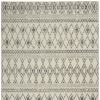 5' X 7' Gray Geometric Berber Power Loom Area Rug