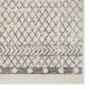 6' Gray Geometric Power Loom Runner Rug