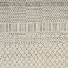 7' X 10' Gray Geometric Power Loom Area Rug