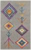 2' X 3' Gray Geometric Berber Area Rug