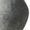 Kyros Gray 28" Earthy Ceramic Oval Vase