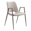 Set of Two Ivory Retro Modern Funk Dining Chairs