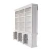 71" White Solid Wood Frame Dining Hutch With Multiple Shelves And Three Drawers
