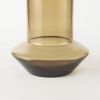 10" Vintage Look Ombre Brown Glass Vase