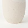 Blush Two Tone Organic Crackle Glaze Ceramic Vase