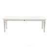 White Modern Farmhouse 94" Dining Table
