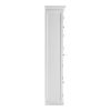 35" White Solid Wood Frame Standard Accent Cabinet With Six Shelves