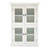 Classic White Two Level Storage Cabinet