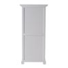 52" White Two Drawer Storage Cabinet With Baskets