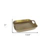Jumbo Gold Cast Iron Serving Tray