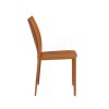 Set of Two Premium All Terra Cotta Stacking Dining Chairs