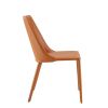 Sleek All Terra Cotta Faux Leather Dining or Side Chair