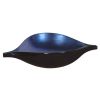 Sleek Blue and Black Lacquer Centerpiece Eye Bowl