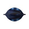 Sleek Blue and Black Lacquer Centerpiece Eye Bowl