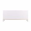 White and Gold Moroccan Dynasty Three Door Accent Cabinet