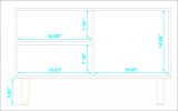 Iko White Modern Sideboard Open Cubbie Cabinet