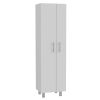 White Versatile Tall Pantry or Laundry Cabinet
