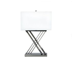 Chrome X Table Lamp // 1 Light