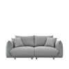 78.8'' Modern Couch for Living Room Sofa,Solid Wood Frame and Stable Metal Legs, 2 Pillows, Sofa Furniture for Apartment