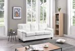Glory Furniture Gallant G907A-S Sofa , WHITE