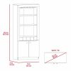 Plympton 3-Shelf Rectangle 5-Bottle Bar Cabinet Carbon Espresso