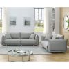 3-seater + 2-seater combination sofa Modern Couch for Living Room Sofa,Solid Wood Frame and Stable Metal Legs, 4 Pillows, Sofa Furniture for Apartment
