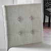 Set of 2pc Counter Height Dining Chairs Antique White Solid wood Dining Room Furniture Tufted Back Padded Upholstered Seat.