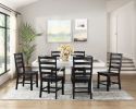 Contemporary White Finish 1pc Dining Table Wooden Kitchen Dining Furniture Farmhouse Aesthetic
