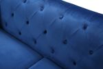 Glory Furniture Pompano G781B-SC Sofa Chaise ( 3 Boxes ) , NAVY BLUE
