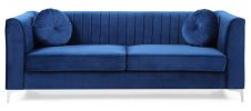 Glory Furniture Delray G791A-S Sofa ( 2 Boxes ) , NAVY BLUE