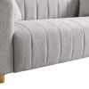 81.89"Teddy Large Modern Sofa with Gold Metal Legs,3 Seater Upholstered Sofa Love Seats Furniture for Bedroom, Apartment