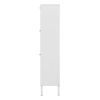 Natural Rattan 3 Door Shoe Rack, Freestanding Modern Shoe Storage Cabinet, for Entryway