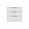 Kaia 3 Drawers Dresser, Superior Top -White