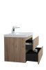 36'' Wall Mounted Single Bathroom Vanity in Natural Wood